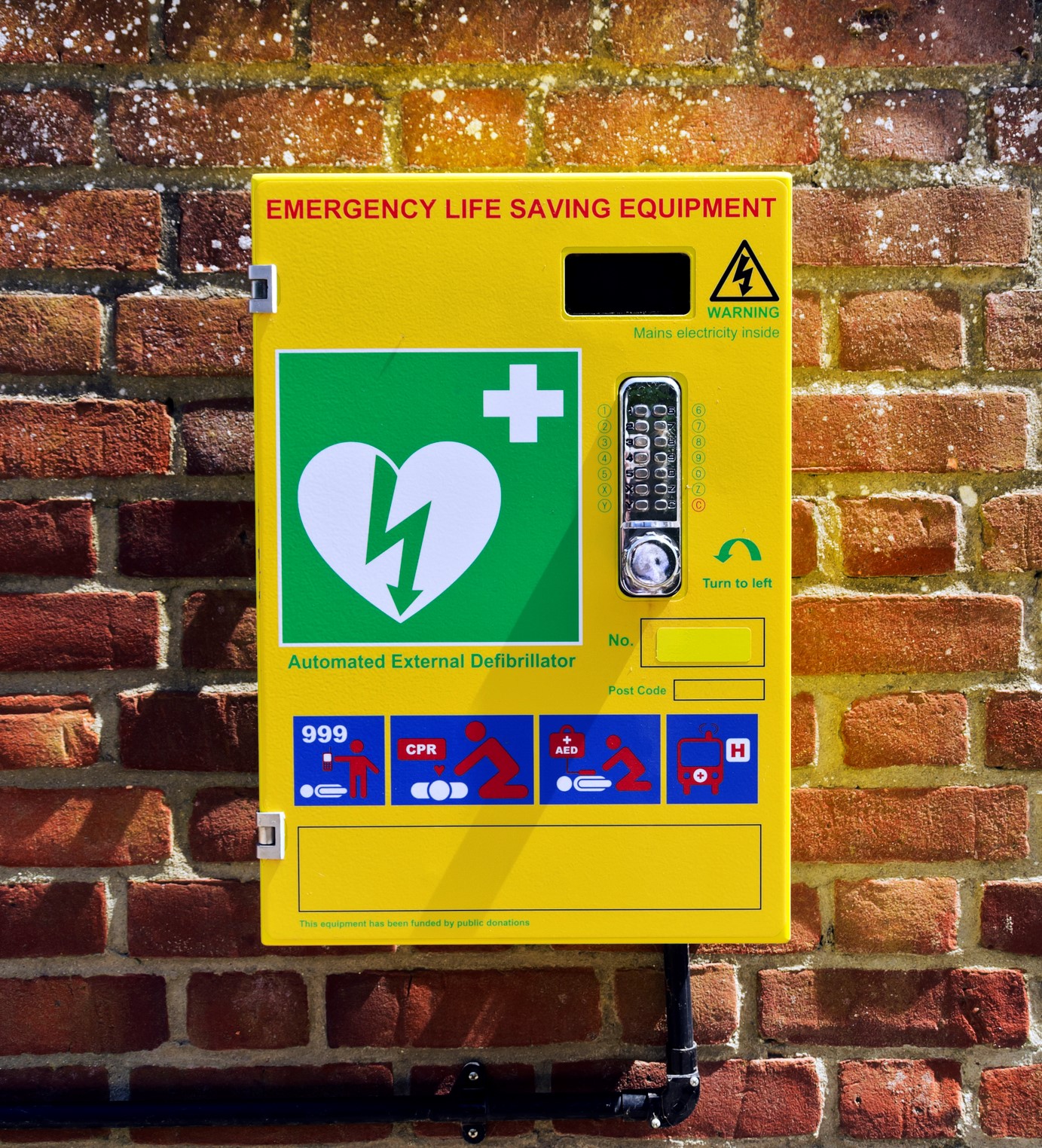 Defibrillator in case of emergency,