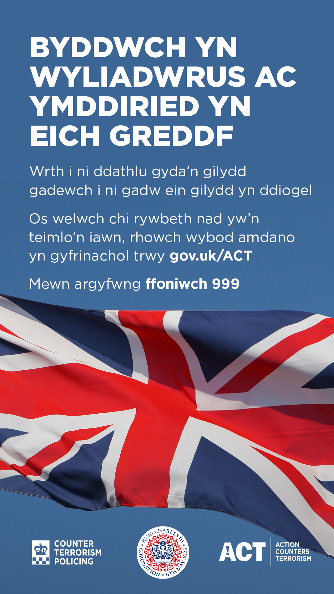 12 second Flag Vigilance Image Welsh translation 