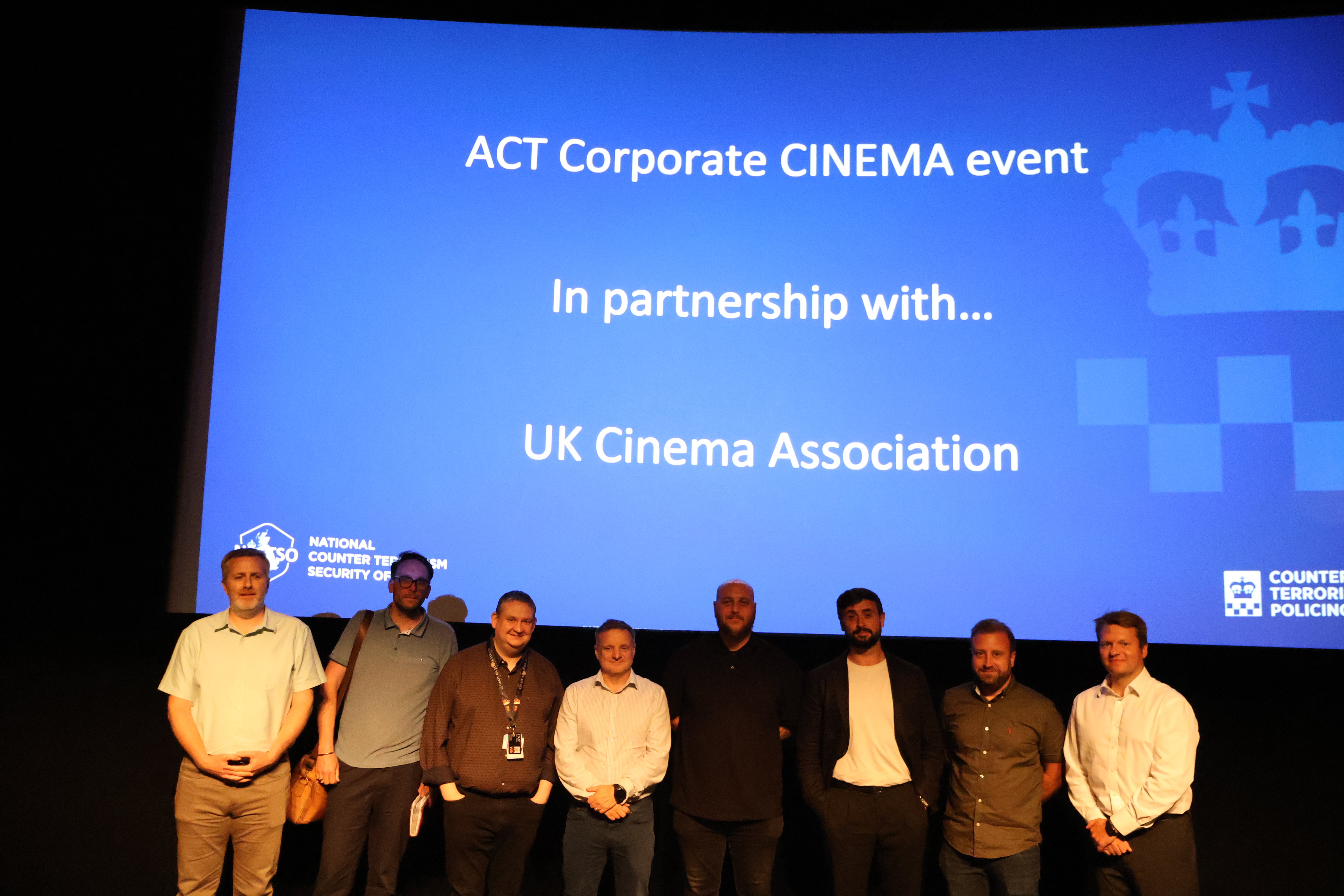 Attendees at the cinema event