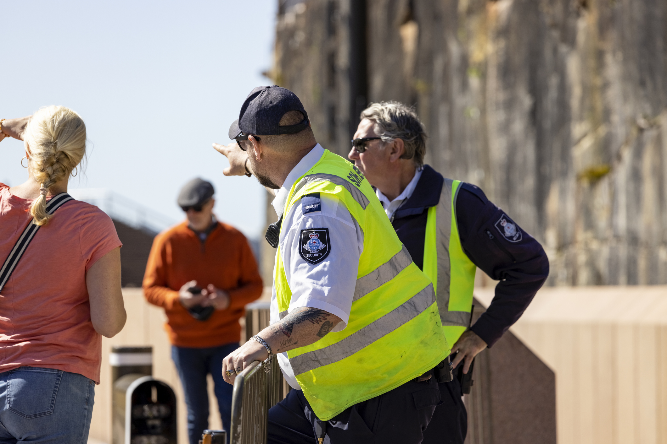 Being safe abroad approaching officer for help