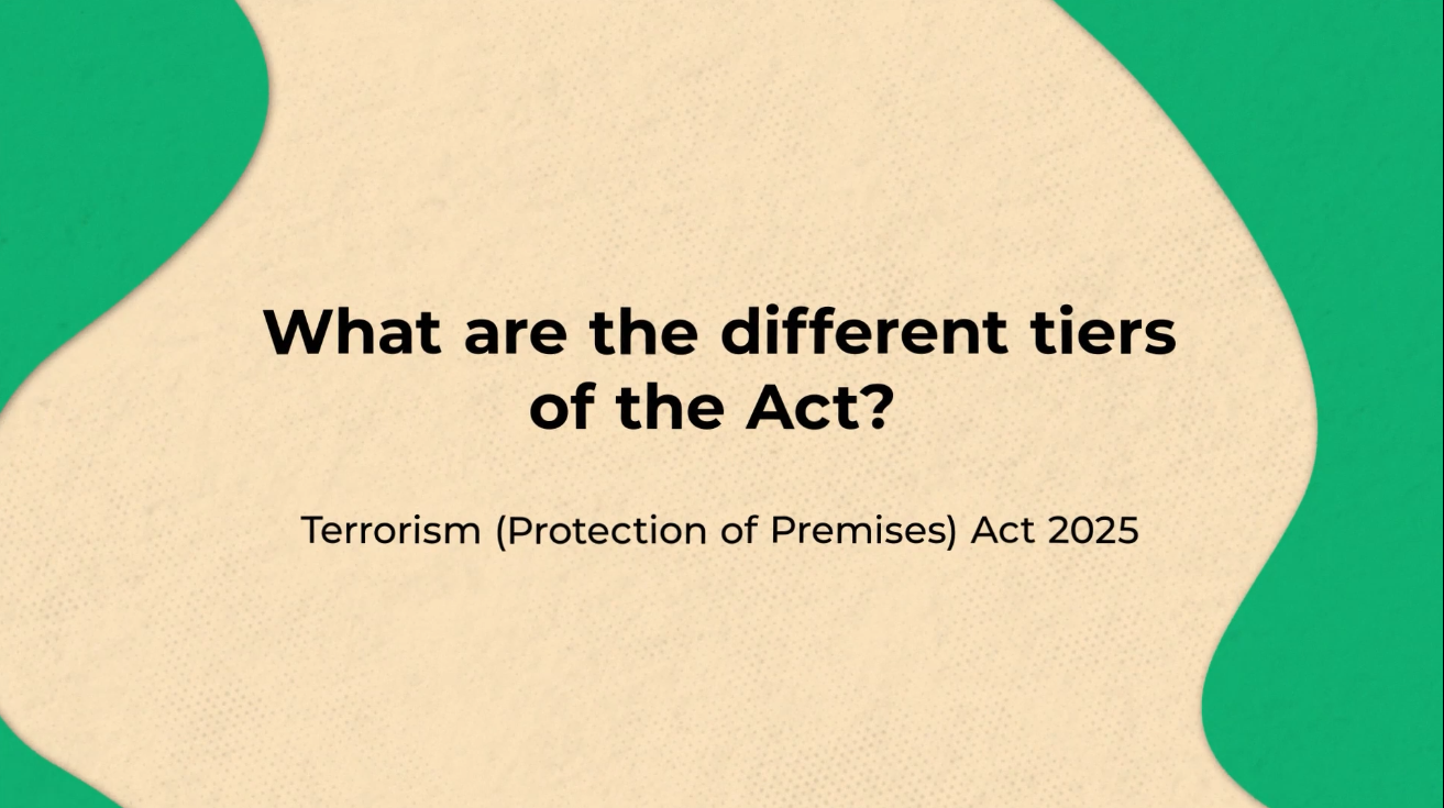 Martyn's Law tiers - video animation