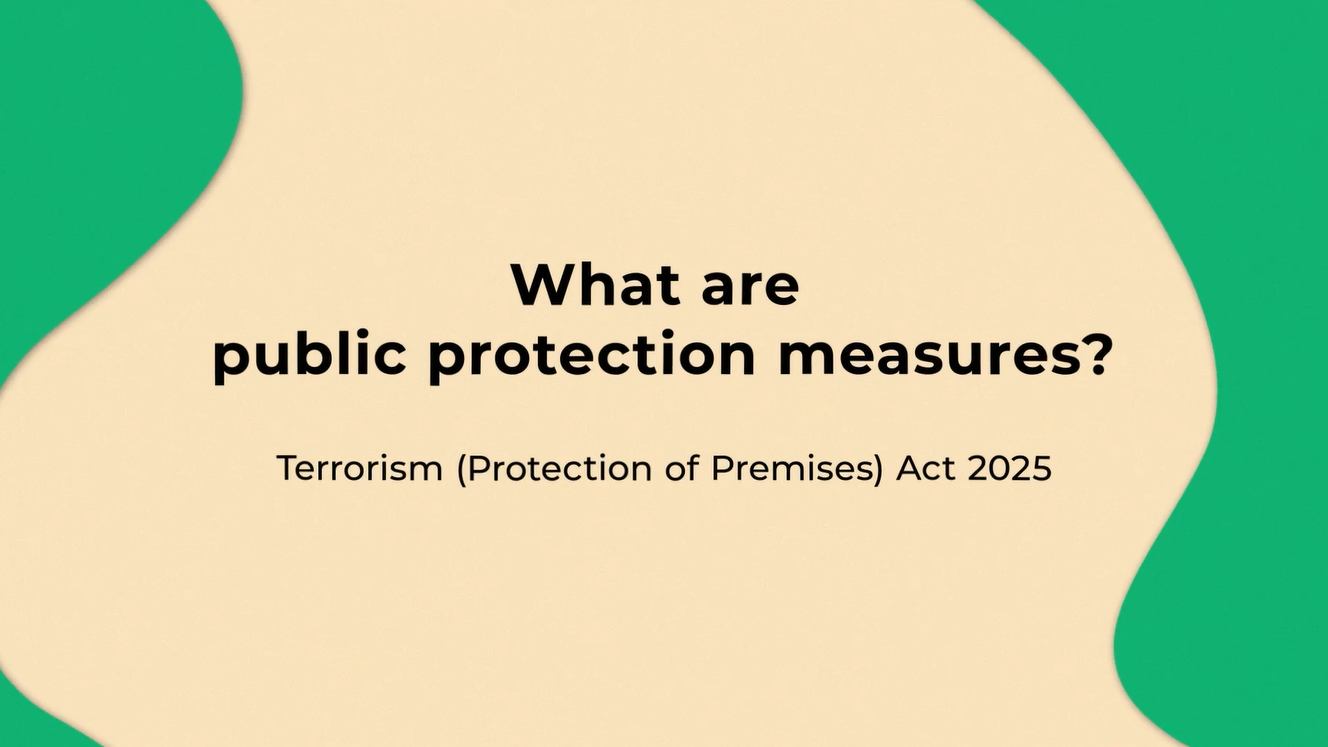 Martyn's Law public protection measures - video animation