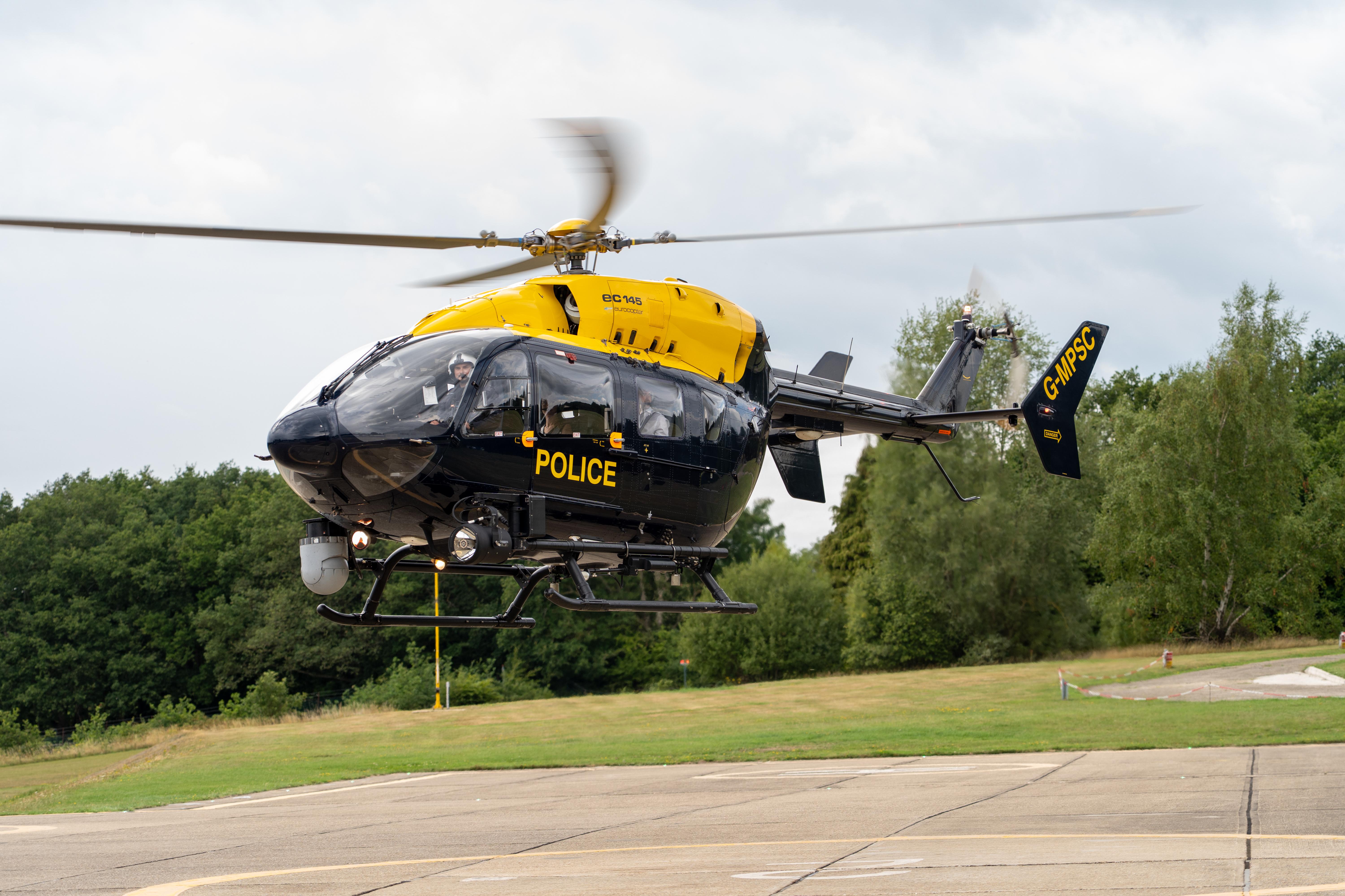 This is an image of a police helicopter 